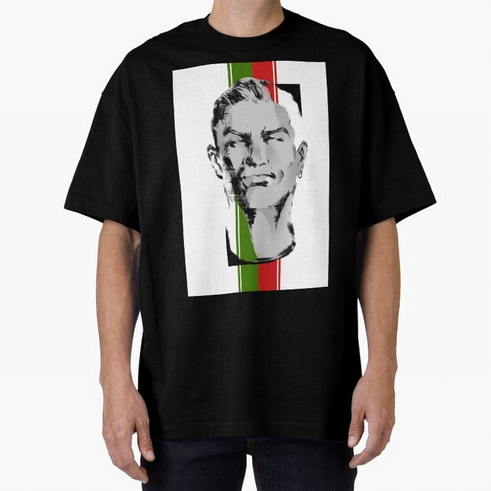 Cristiano Oversized T-Shirt Make Memories around Match Day Hype around FIFA World Cup 2026 Group Stage, Messi, France, Vintage Soccer Flavor, Modern Football Stars, National Flags and Final Night Emotion; Built for Supporters Chasing Trophy Dreams,