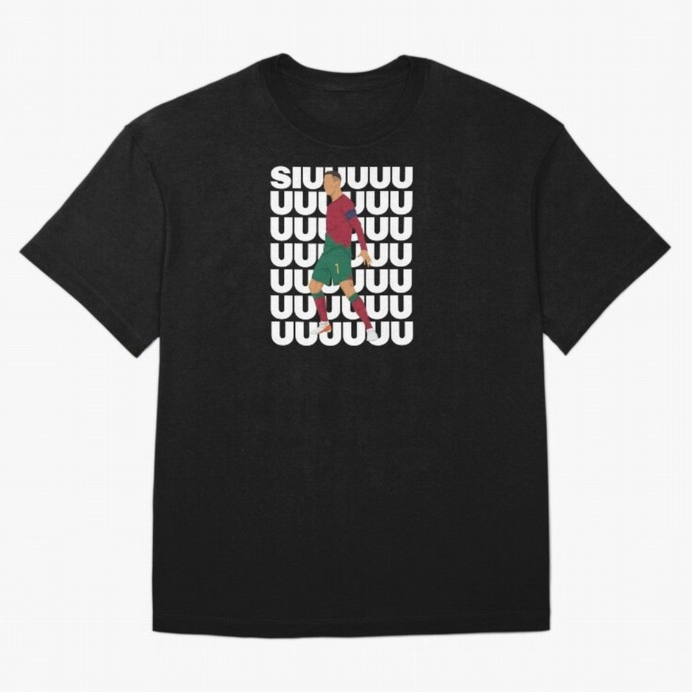 SIUUUUUU! Ronaldo Oversized T-Shirt Represent Fans Who Live for FIFA World Cup 2026 USA Canada Mexico with Haaland and Mbappe, France Energy, Champion Mindset, Group Stage Buzz, Knockout Tension and Passionate Fan Culture; Perfect for Fans,