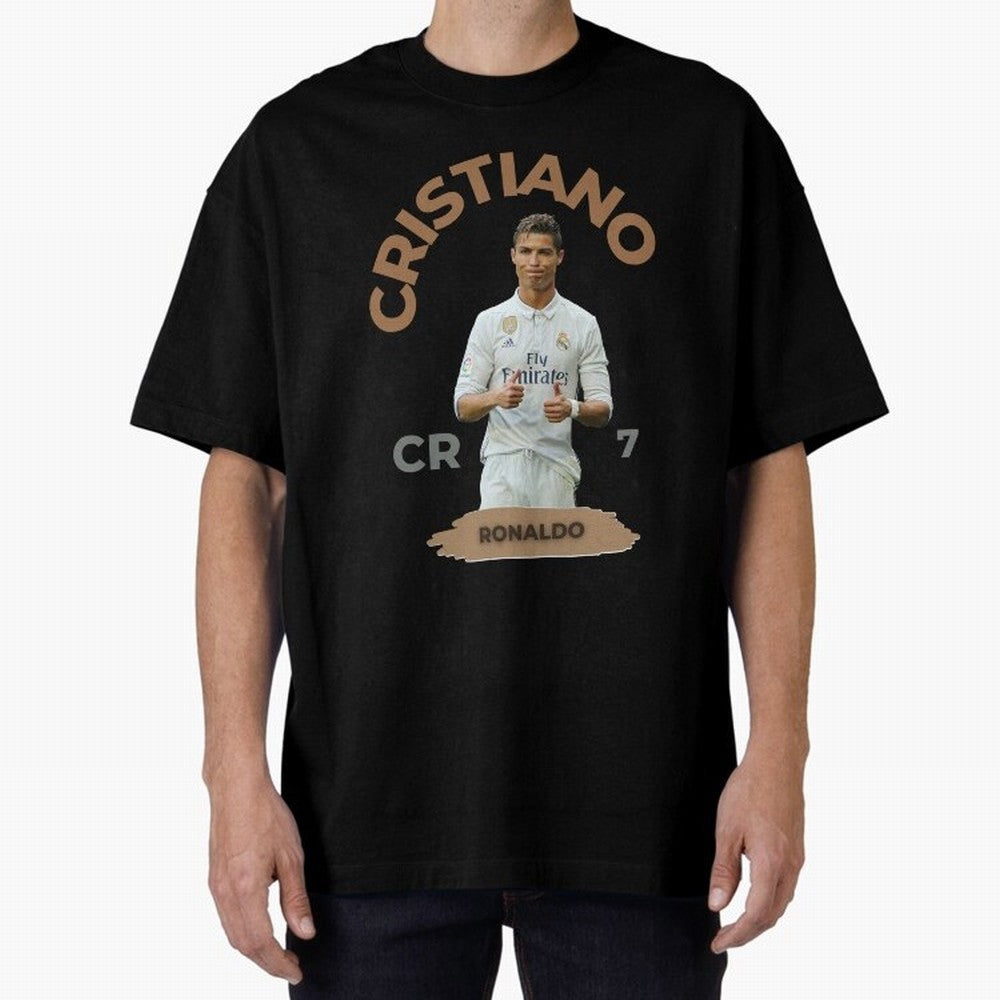 Essential Cristiano Ronaldo Siuuu Oversized T-Shirt Support Iconic Players in Match Day Hype around FIFA World Cup 2026 Group Stage, Cristiano Ronaldo, Spain, Football Passion, Legendary Performances, Festival Vibes and Supporter Community; Made