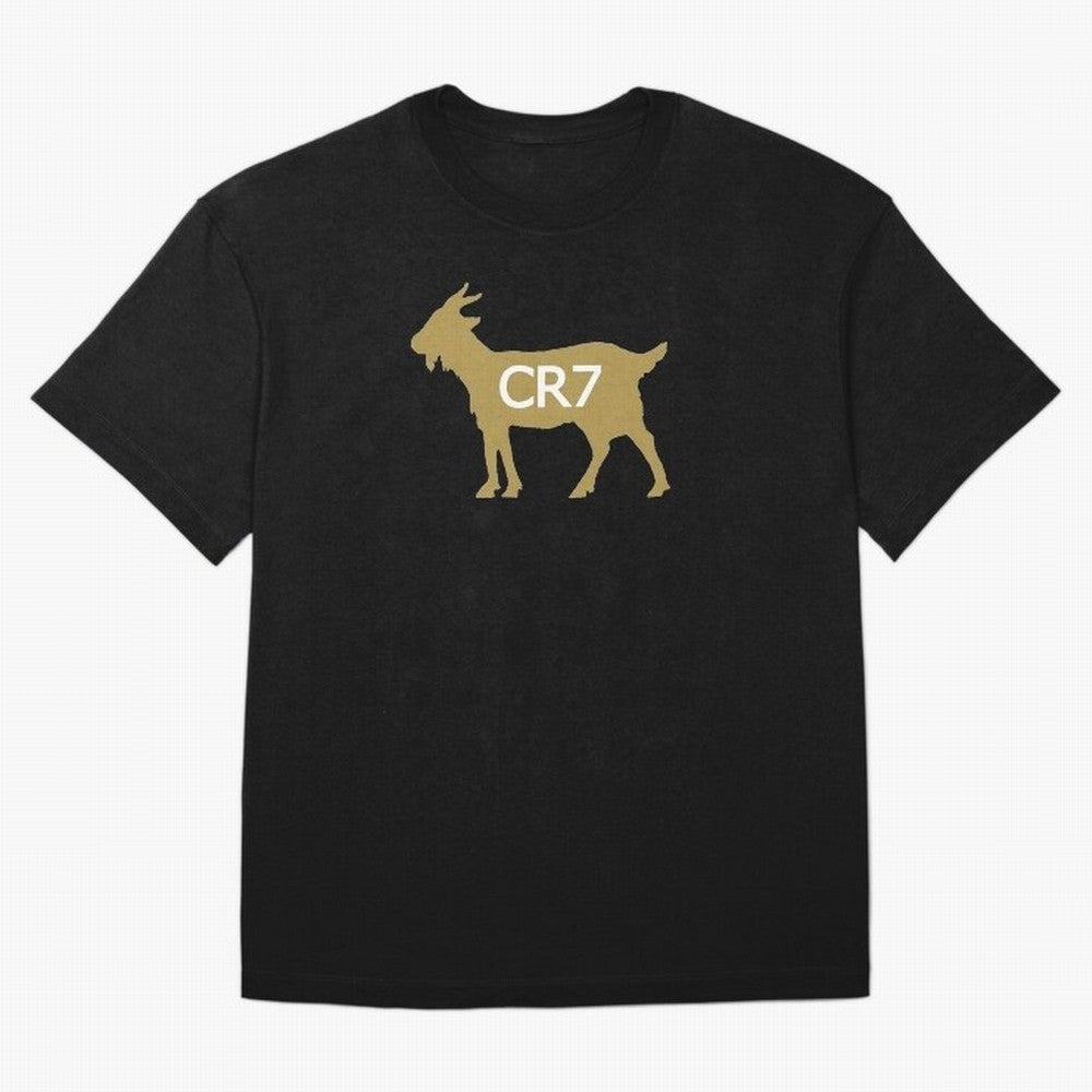 CR7 GOAT Gold B Oversized T-Shirt Bring Bold Fan Energy to the FIFA World Cup 2026 Journey through Messi, CR7 and Mbappe Highlights, France Pride, Football History, Final Match Energy, Crowd Noise and Once in a Lifetime Moments; Ideal for
