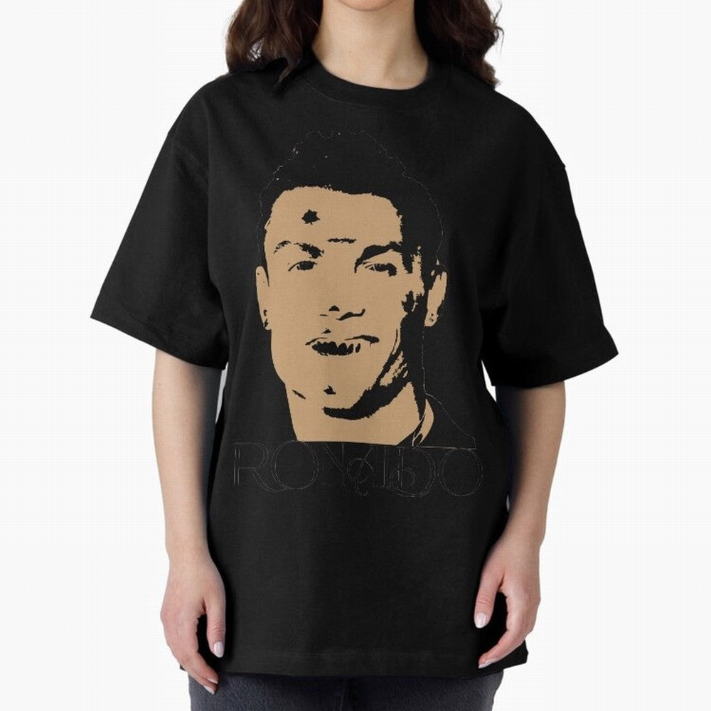 Portugal Football Captain Cristiano Ronaldo Vector Illustration Oversized T-Shirt Show Fan Pride Across FIFA World Cup 2026 USA Canada Mexico Made for CR7, Netherlands Energy, Championship Spirit, Famous Goals, Roaring Crowds and International