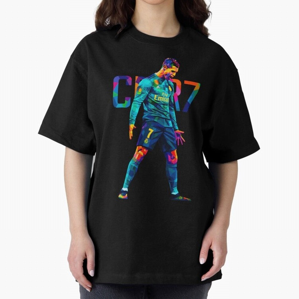 Ronaldo Cr7 Wpap Art Oversized T-Shirt Bring Global Tournament Vibes to Match Day Hype around FIFA World Cup 2026, CR7 and Messi, Germany, Tournament Hype, Historic Matchups, Family Viewing Parties and Global Sports Pride; Perfect for Fans,