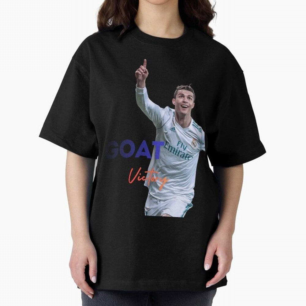Goat CR7 MIndset Oversized T-Shirt Stand Out with Spirit from the FIFA World Cup 2026 Journey through CR7 Highlights, Netherlands Pride, Football Festival Excitement, Trophy Ambitions, Country Rivalries and Star Player Buzz; Perfect for Supporters
