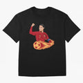 Cristiano Ronaldo drawing Oversized T-Shirt Celebrate Soccer Greatness during Global Football Passion for FIFA World Cup 2026 USA Canada Mexico, Inspired by Cristiano Ronaldo, Spain and Netherlands, Sports Nostalgia, International Competition,