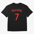 Ronaldo Manchester United Oversized T-Shirt Back Your Heroes with FIFA World Cup 2026 Spirit, Capturing France, Haaland, Match Day Excitement, Supporter Culture, Golden Goals and Global Football Passion; Great for Watch Parties, Sports Bars, Family