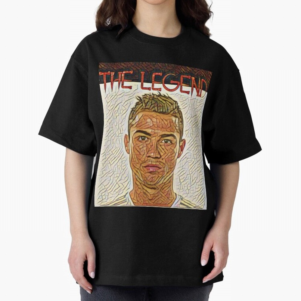 Cristiano Ronaldo Oversized T-Shirt Keep Football History Alive during FIFA World Cup 2026 for Fans of CR7 and Messi and Argentina, Bringing Worldwide Fan Energy, Dramatic Goals, Stadium Lights and Championship Celebrations; Great for Supporters