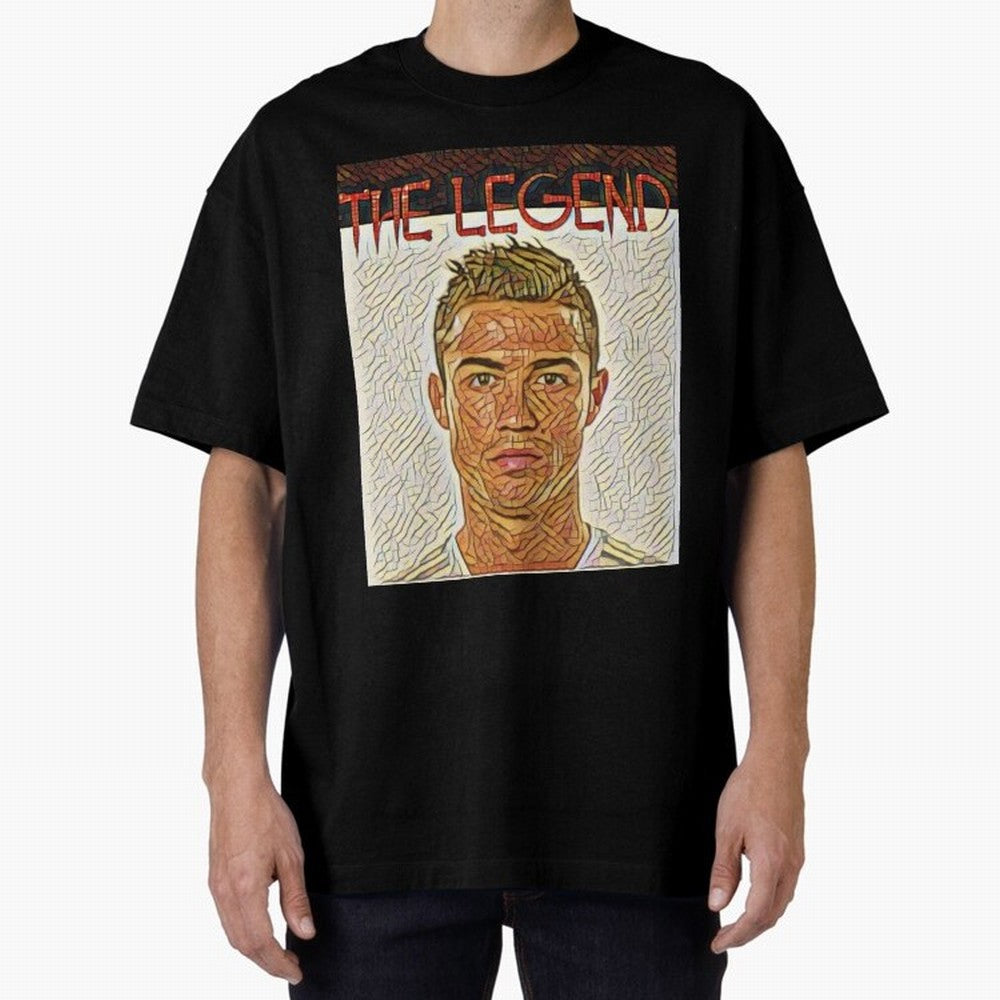 Cristiano Ronaldo Oversized T-Shirt Keep Football History Alive during FIFA World Cup 2026 for Fans of CR7 and Messi and Argentina, Bringing Worldwide Fan Energy, Dramatic Goals, Stadium Lights and Championship Celebrations; Great for Supporters