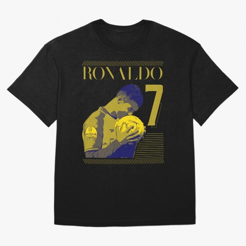 Cristiano Ronaldo Its Yellow Oversized T-Shirt Celebrate the Magic of FIFA World Cup 2026 Group Stage for Fans of Neymar and France and Portugal, Bringing Worldwide Fan Energy, Dramatic Goals, Stadium Lights and Championship Celebrations; Made for