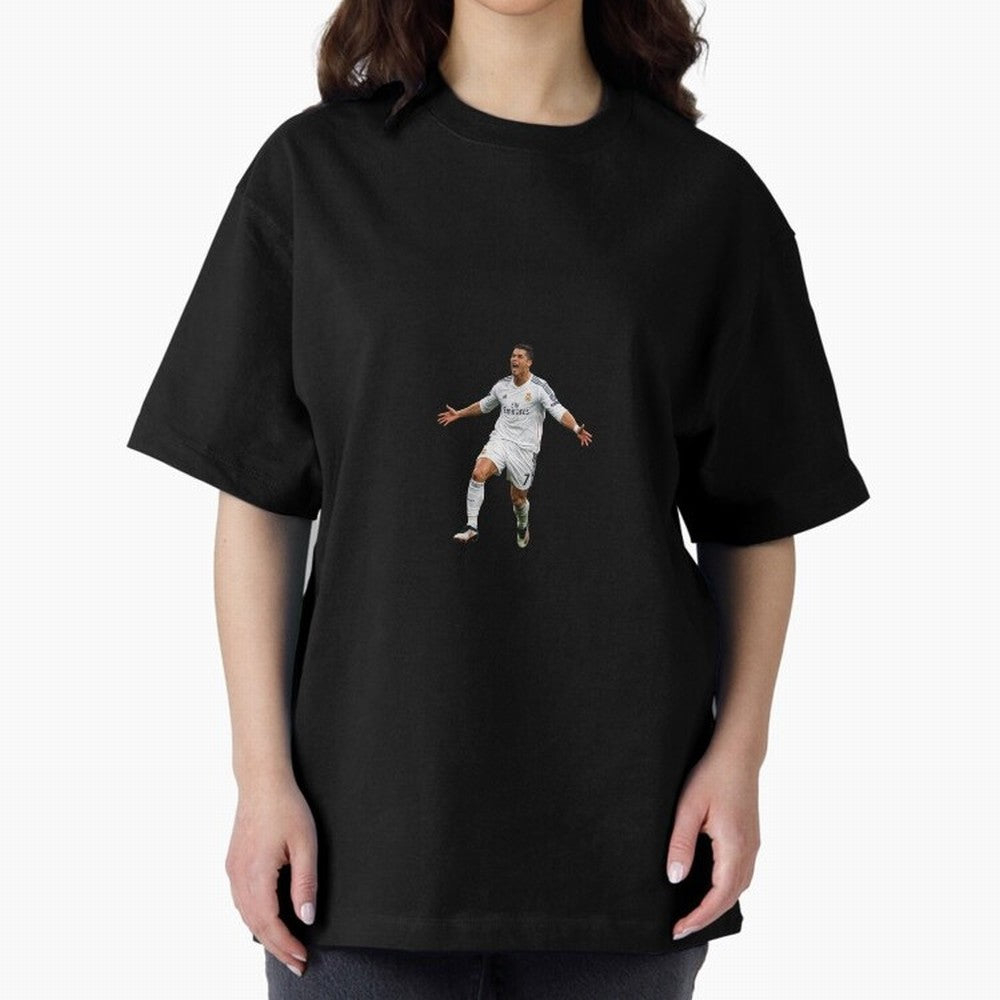 Ronaldo real madrid Oversized T-Shirt Cheer for FIFA World Cup 2026 Group Stage Capturing Neymar, Portugal, Spain and Germany Energy, Stadium Chants, National Pride, Trophy Dreams and Unforgettable Football Memories; Perfect for Fans, Collectors,