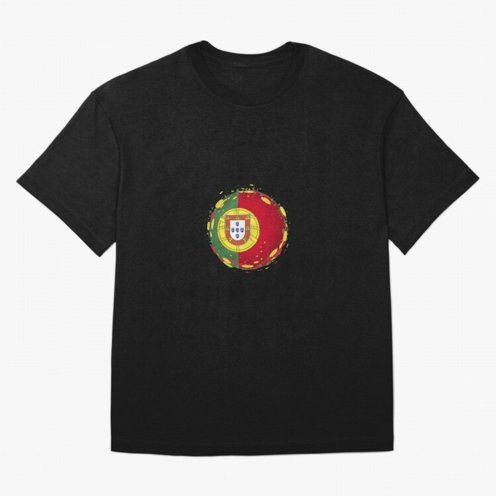 Portugal Oversized T-Shirt Honor the Beautiful Game during Global Football Passion for FIFA World Cup 2026 USA Canada Mexico, Driven by CR7 and Messi, Spain, Soccer Culture, Superstar Moments, National Team Dreams and Competitive Fire; Perfect for