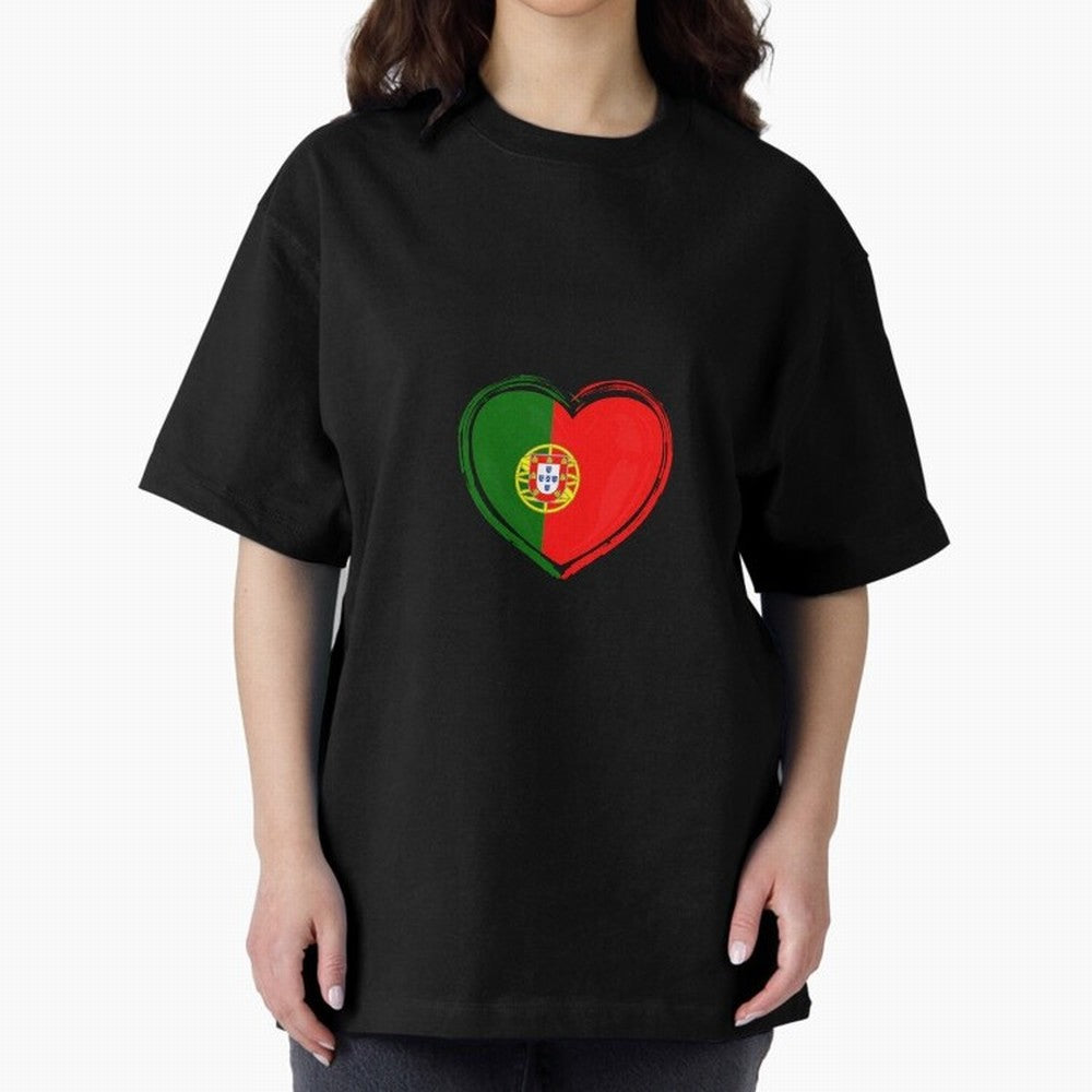 Portugal Oversized T-Shirt Celebrate Every Goal in FIFA World Cup 2026 Spirit, Featuring Spain, Messi and Cristiano Ronaldo, Global Supporter Spirit, Legendary Goals, National Colors and Tournament Celebration; Perfect for Supporters Who Want Bold