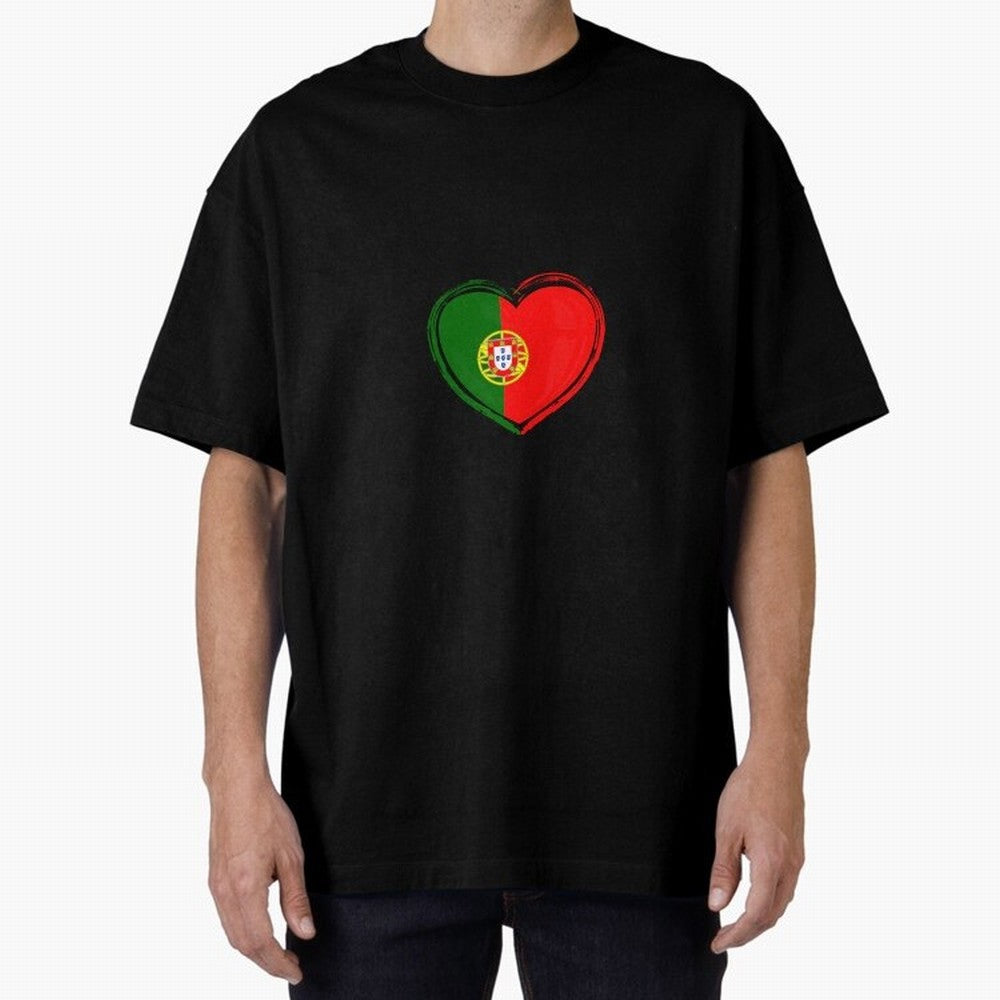 Portugal Oversized T-Shirt Celebrate Every Goal in FIFA World Cup 2026 Spirit, Featuring Spain, Messi and Cristiano Ronaldo, Global Supporter Spirit, Legendary Goals, National Colors and Tournament Celebration; Perfect for Supporters Who Want Bold