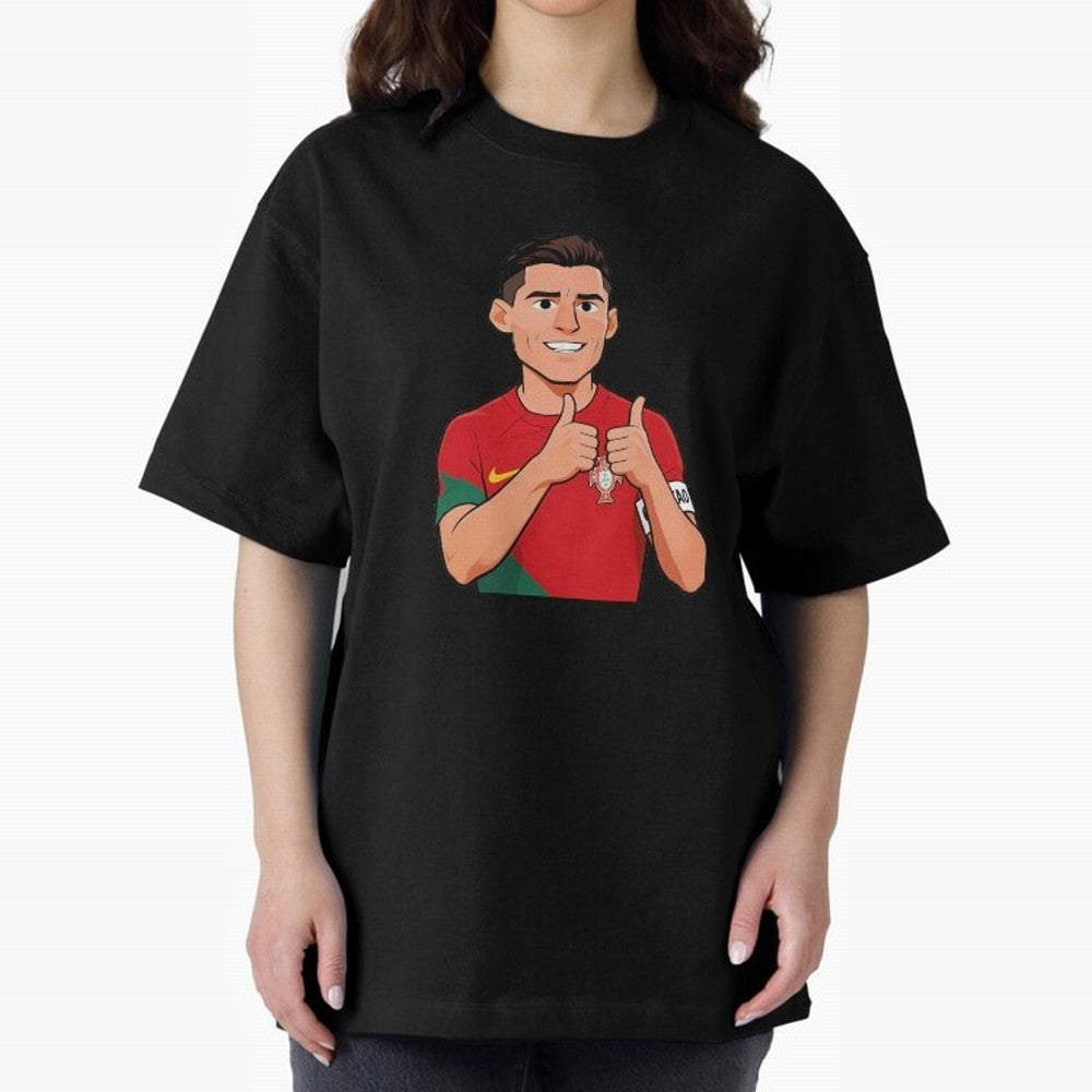 World CUP Cristiano Oversized T-Shirt Experience the Global Stage of Match Day Hype around FIFA World Cup 2026 Group Stage, Messi and Cristiano Ronaldo, France and Portugal, Fan Favorite Moments, National Team Passion, Big Match Drama and Soccer