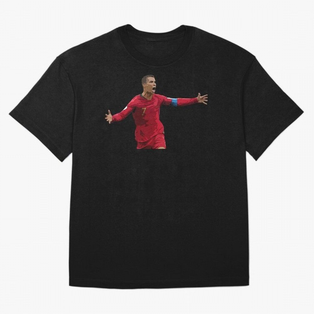 Cristiano Ronaldo Oversized T-Shirt Carry the Dream of FIFA World Cup 2026 USA Canada Mexico Spirit, Capturing Germany, Messi and Cristiano Ronaldo, Champion Mindset, Group Stage Buzz, Knockout Tension and Passionate Fan Culture; Created for Match