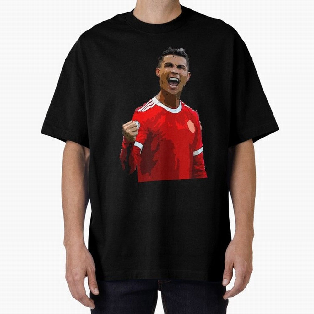 Cristiano Ronaldo Oversized T-Shirt Elevate FIFA World Cup 2026 Group Stage Spirit, Made for England, Mbappe and Neymar, Football Passion, Legendary Performances, Festival Vibes and Supporter Community; Ideal for Passionate Fans Who Love Underdog