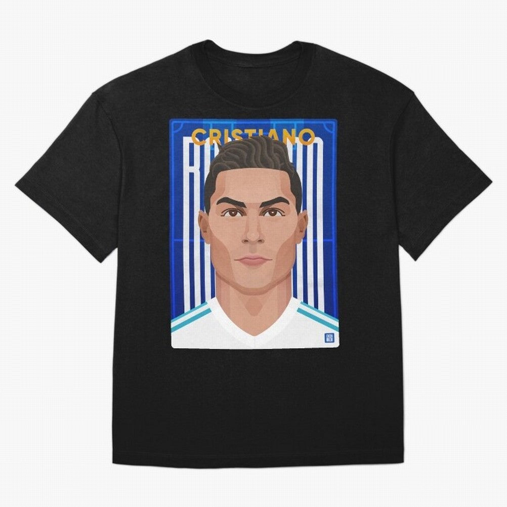 Cristiano Ronaldo (RM) | The Commander Oversized T-Shirt Treasure FIFA World Cup 2026 USA Canada Mexico Spirit, Driven by Portugal, Spain and Germany, Messi and Cristiano Ronaldo, Goal Celebration Energy, Supporter Heritage, Football Icons and