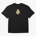 RE-AL-MAD-RID- Logo FC Merchandise Oversized T-Shirt Cheer through Every Moment of Global Football Passion for FIFA World Cup 2026, Celebrating Neymar, Haaland and Cristiano Ronaldo, England and Germany, Global Supporter Spirit, Legendary Goals,