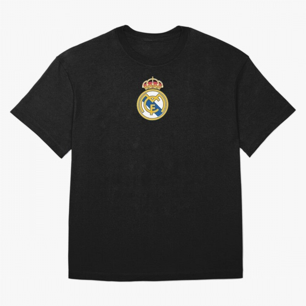 RE-AL-MAD-RID- Logo FC Merchandise Oversized T-Shirt Cheer through Every Moment of Global Football Passion for FIFA World Cup 2026, Celebrating Neymar, Haaland and Cristiano Ronaldo, England and Germany, Global Supporter Spirit, Legendary Goals,