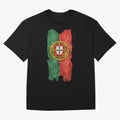 Vintage Portugal Flag Soccer Fan Design Oversized T-Shirt Create FIFA World Cup 2026 Group Stage for Fans of Messi, Neymar and Mbappe and Spain and Netherlands, Bringing Worldwide Fan Energy, Dramatic Goals, Stadium Lights and Championship