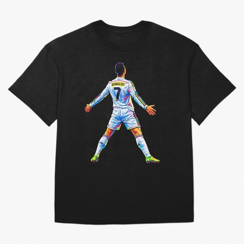 The GOAT Ronaldo Oversized T-Shirt Follow the Final Road of FIFA World Cup 2026 for Fans of Cristiano Ronaldo, Haaland and CR7 and France, Bringing Match Day Excitement, Supporter Culture, Golden Goals and Global Football Passion; Made for