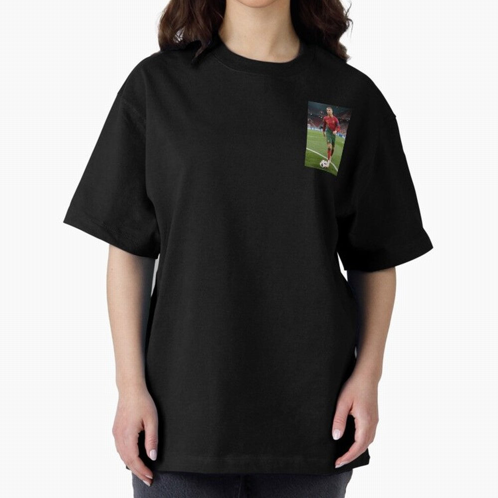 CR7 Oversized T-Shirt Stand with FIFA World Cup 2026 USA Canada Mexico for Fans of Messi, Neymar and Mbappe and France, Bringing Tournament Hype, Historic Matchups, Family Viewing Parties and Global Sports Pride; Built for Supporters Chasing Trophy
