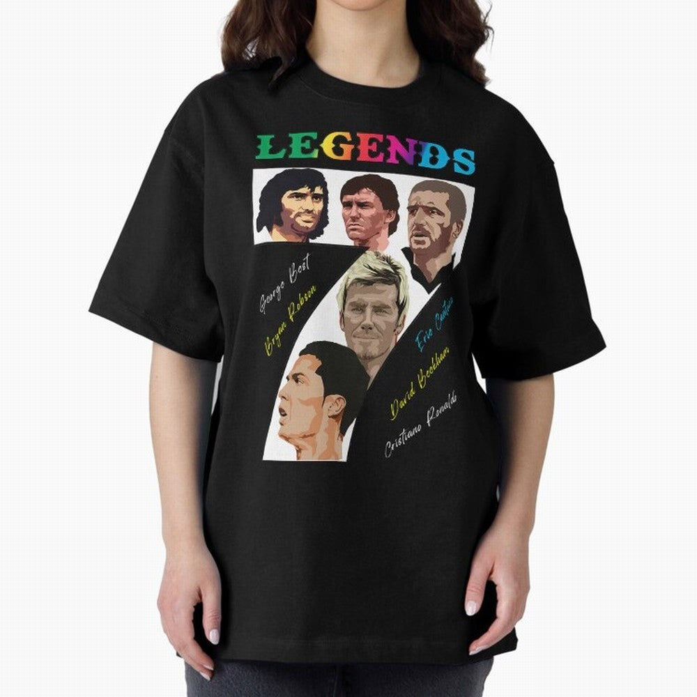 LEGENDS OF FOOTBALL Oversized T-Shirt Show Up for the Glory of the FIFA World Cup 2026 Journey through Messi, CR7 and Mbappe Highlights, Argentina and Brazil Pride, Fan Favorite Moments, National Team Passion, Big Match Drama and Soccer History;