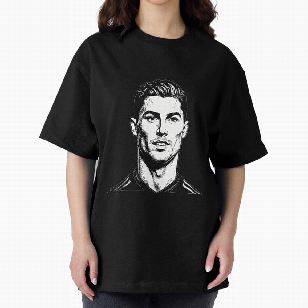 Cristiano Ronaldo Oversized T-Shirt Honor Football Greatness during FIFA World Cup 2026 Spirit, Connected to Brazil, Mbappe, Football History, Final Match Energy, Crowd Noise and Once in a Lifetime Moments; Made for Die Hard Supporters, Soccer