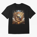 Galaxy of Real Madrid Oversized T-Shirt Represent the FIFA World Cup 2026 Group Stage Journey through Haaland and Mbappe Highlights, Germany Pride, Stadium Memories, Football Loyalty, International Chants and Championship Tradition; Made for