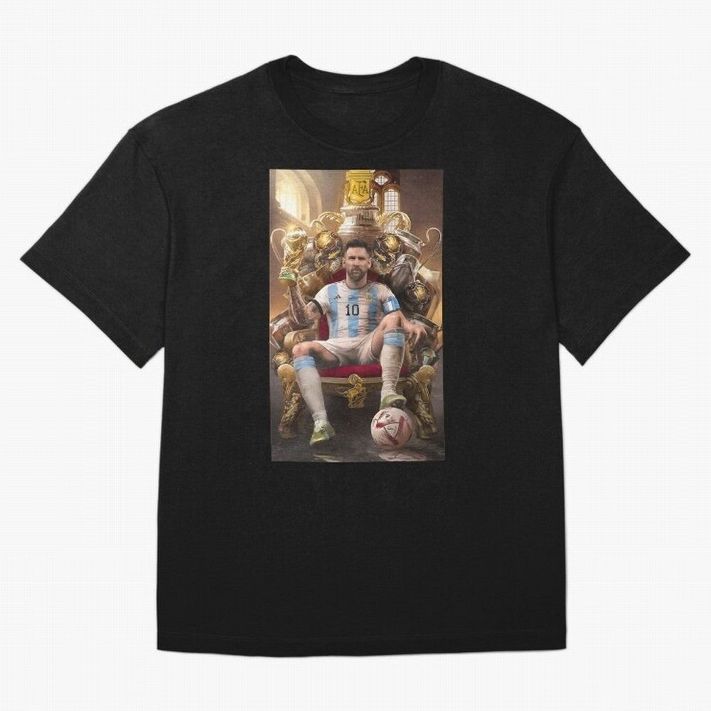 Lionel Messi Oversized T-Shirt Support FIFA World Cup 2026 Celebrating CR7 and Messi, Brazil, Portugal and Argentina Energy, Worldwide Fan Energy, Dramatic Goals, Stadium Lights and Championship Celebrations; Ideal for Passionate Fans Who Love