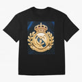 Madrid Honor y Gloria Oversized T-Shirt Follow Global Football Passion for FIFA World Cup 2026 USA Canada Mexico, with Cristiano Ronaldo, Argentina, France and Brazil, Supporter Pride, Iconic Celebrations, Legendary Names and Global Match Day