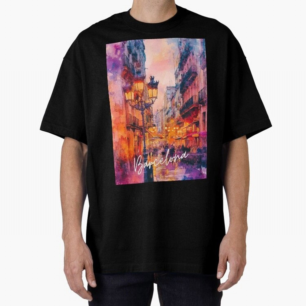 Barcelona Oversized T-Shirt Turn Up for Match Day Hype around FIFA World Cup 2026, Messi, Neymar and Mbappe, France and Portugal, Football Passion, Legendary Performances, Festival Vibes and Supporter Community; Made for Collectors Who Enjoy Iconic