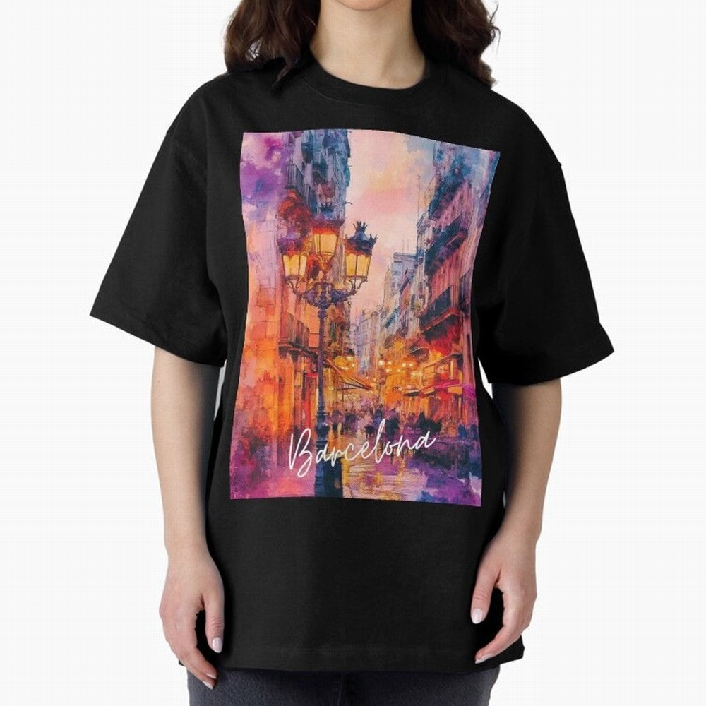 Barcelona Oversized T-Shirt Turn Up for Match Day Hype around FIFA World Cup 2026, Messi, Neymar and Mbappe, France and Portugal, Football Passion, Legendary Performances, Festival Vibes and Supporter Community; Made for Collectors Who Enjoy Iconic