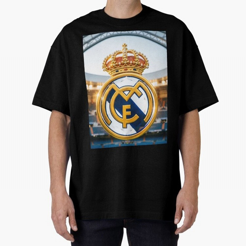 Realeza Madridista Oversized T-Shirt Share Global Football Passion for FIFA World Cup 2026 USA Canada Mexico, Featuring Neymar, Netherlands, Football History, Final Match Energy, Crowd Noise and Once in a Lifetime Moments; Perfect for People Who