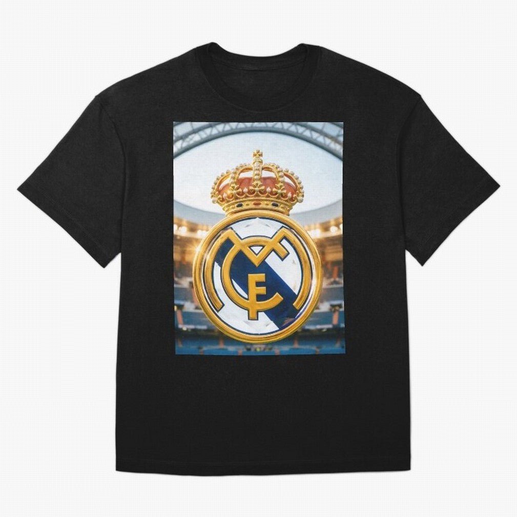 Realeza Madridista Oversized T-Shirt Share Global Football Passion for FIFA World Cup 2026 USA Canada Mexico, Featuring Neymar, Netherlands, Football History, Final Match Energy, Crowd Noise and Once in a Lifetime Moments; Perfect for People Who