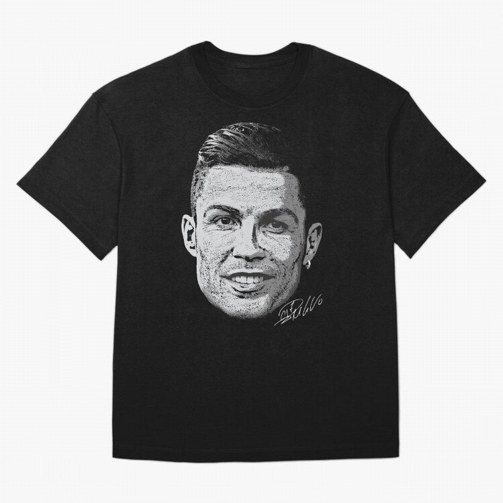 Cristiano Ronaldo Signed Oversized T-Shirt Keep the Match Day Mood of FIFA World Cup 2026 USA Canada Mexico Spirit, Made for France, Mbappe and Neymar, Football Passion, Legendary Performances, Festival Vibes and Supporter Community; Perfect for