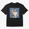 Cristiano Ronaldo Cr7 The Best Artwork Futbol Soccer Oversized T-Shirt Relive the Noise and Pride of the FIFA World Cup 2026 USA Canada Mexico Journey through Neymar Highlights, Spain Pride, Stadium Chants, National Pride, Trophy Dreams and