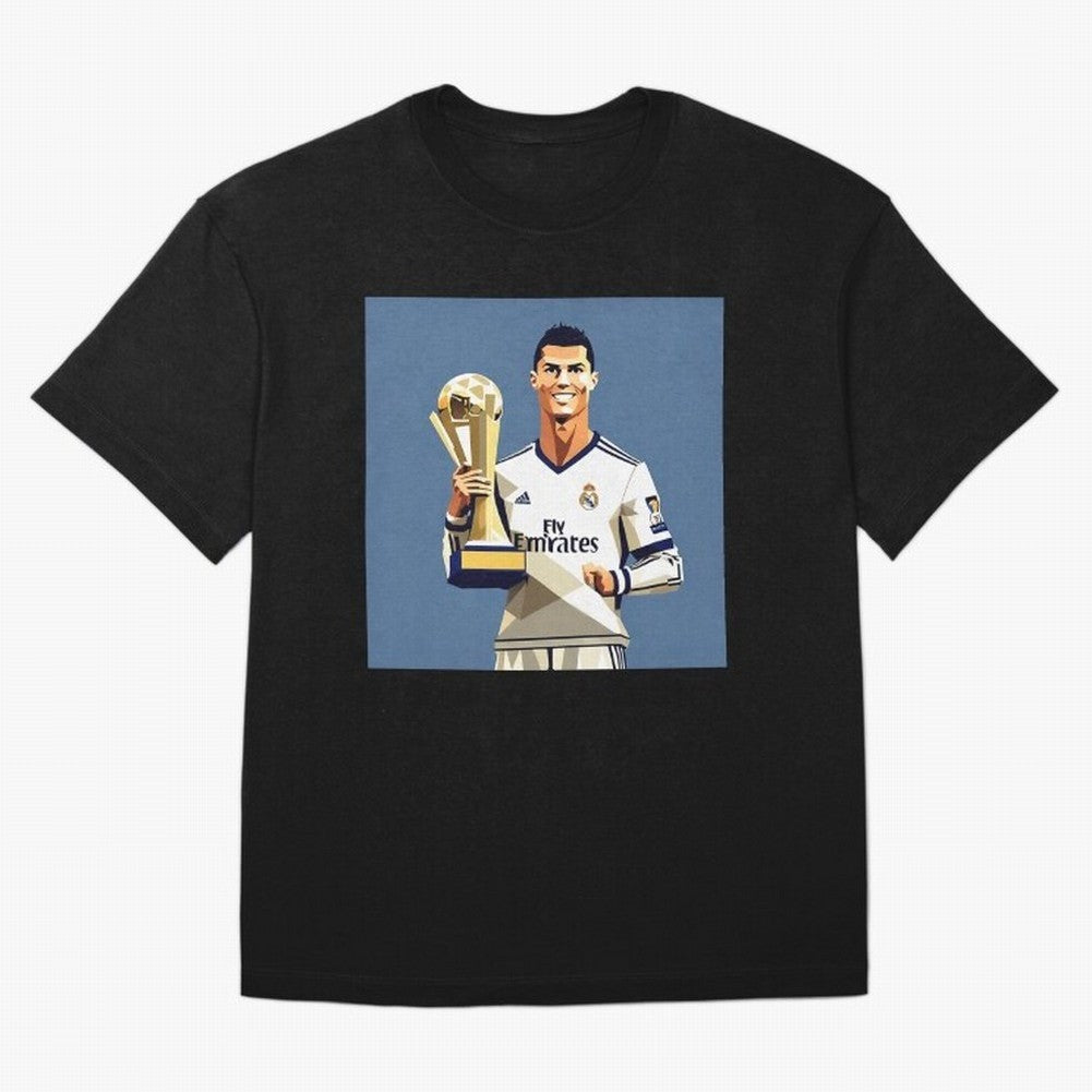 Cristiano Ronaldo Cr7 The Best Artwork Futbol Soccer Oversized T-Shirt Relive the Noise and Pride of the FIFA World Cup 2026 USA Canada Mexico Journey through Neymar Highlights, Spain Pride, Stadium Chants, National Pride, Trophy Dreams and