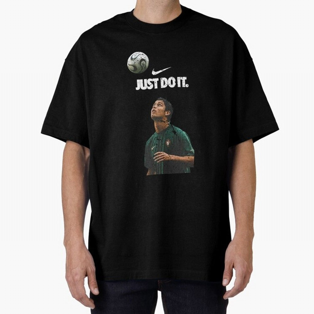 Cristiano Ronaldo Just Do It Oversized T-Shirt Show Your Love for FIFA World Cup 2026 Filled with CR7 and Messi, Netherlands Energy, Global Supporter Spirit, Legendary Goals, National Colors and Tournament Celebration; Built for Supporters Chasing