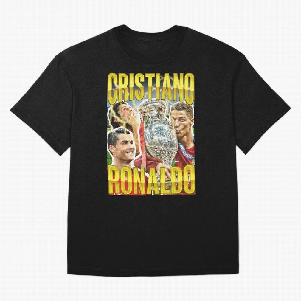 Cristiano Ronaldo Cr7 Siuuu El Bicho Oversized T-Shirt Celebrate Fan Favorites in Match Day Hype around FIFA World Cup 2026, Haaland and Mbappe, Brazil, Sports Nostalgia, International Competition, Famous Players and Unforgettable Victories;