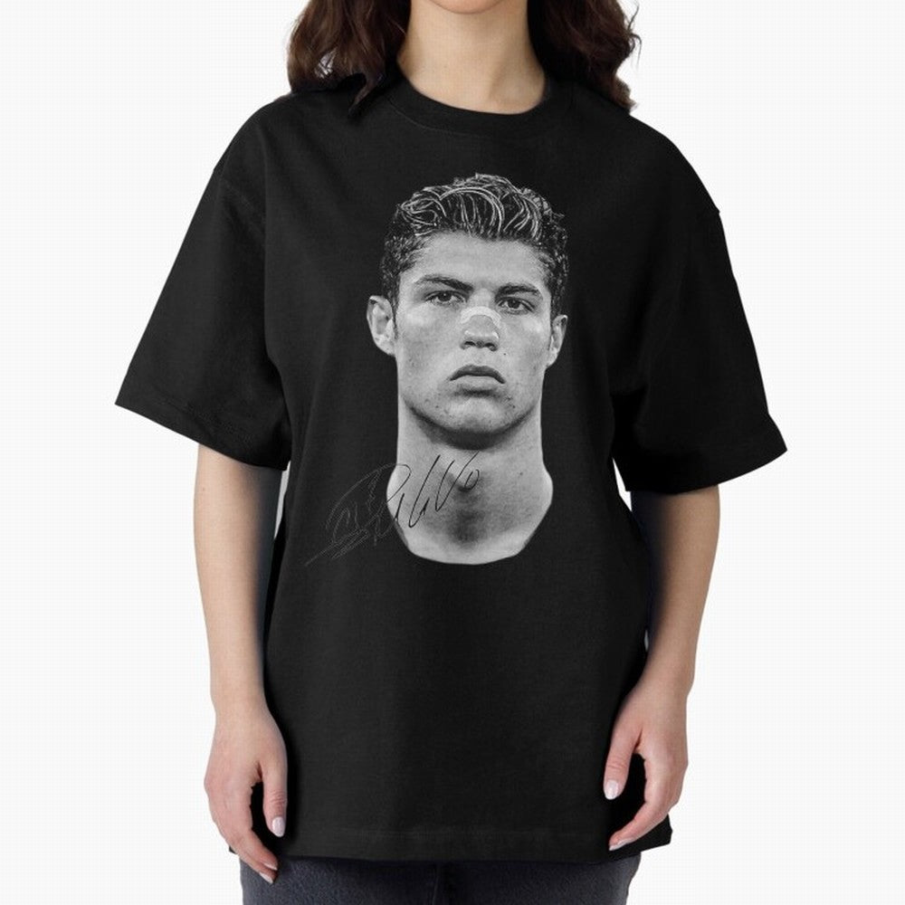 Cr7 - Streetwear Clothing Oversized T-Shirt Bring Bold Fan Energy to Global Football Passion for FIFA World Cup 2026 USA Canada Mexico, with CR7 and Messi, England and Germany, Vintage Soccer Flavor, Modern Football Stars, National Flags and Final
