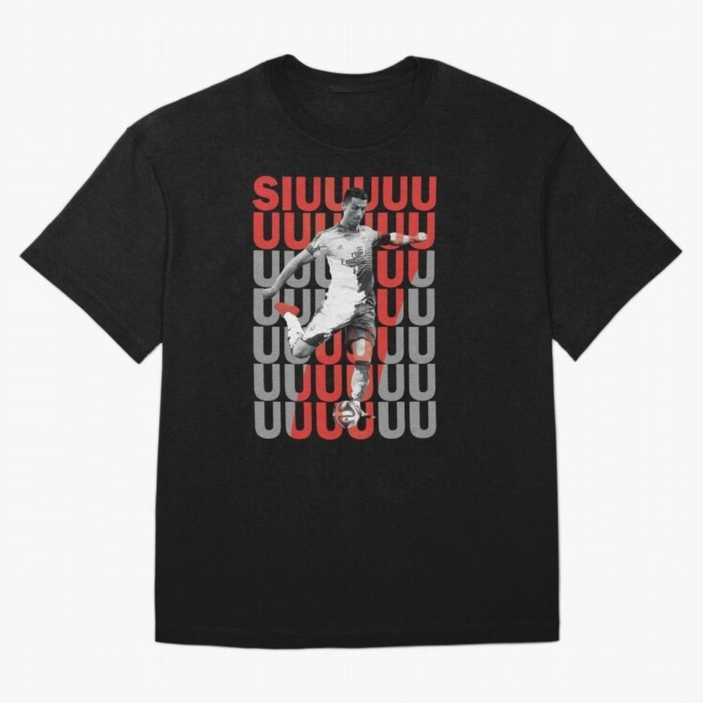 Siuuuuuu Cristiano Ronaldo Oversized T-Shirt Honor the Beautiful Game during Match Day Hype around FIFA World Cup 2026, Mbappe and Neymar, Brazil, Supporter Pride, Iconic Celebrations, Legendary Names and Global Match Day Energy; Perfect for