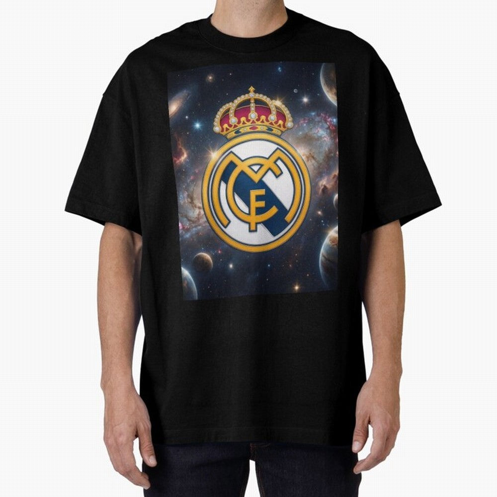 La Galaxia del Real Madrid Oversized T-Shirt Upgrade FIFA World Cup 2026 USA Canada Mexico for Fans of Messi, Neymar and Mbappe and Argentina, Bringing Championship Spirit, Famous Goals, Roaring Crowds and International Football Unity; Perfect for