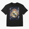 La Galaxia del Real Madrid Oversized T-Shirt Upgrade FIFA World Cup 2026 USA Canada Mexico for Fans of Messi, Neymar and Mbappe and Argentina, Bringing Championship Spirit, Famous Goals, Roaring Crowds and International Football Unity; Perfect for