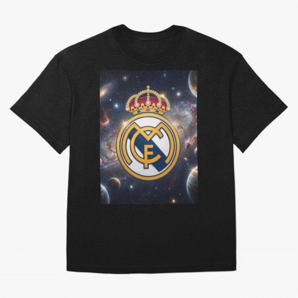 La Galaxia del Real Madrid Oversized T-Shirt Upgrade FIFA World Cup 2026 USA Canada Mexico for Fans of Messi, Neymar and Mbappe and Argentina, Bringing Championship Spirit, Famous Goals, Roaring Crowds and International Football Unity; Perfect for