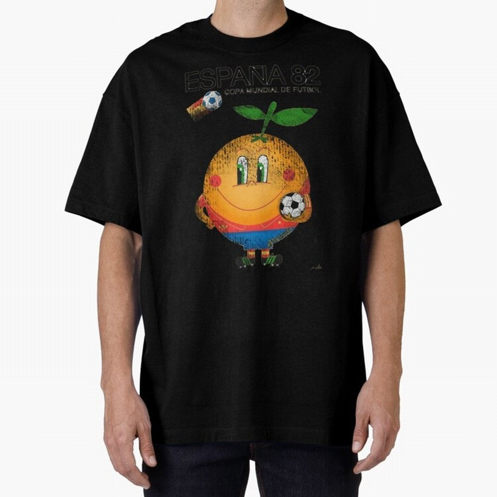 Espana 82 Oversized T-Shirt Carry National Pride through FIFA World Cup 2026 USA Canada Mexico for Fans of Neymar, Haaland and Cristiano Ronaldo and Portugal, Bringing Football History, Final Match Energy, Crowd Noise and Once in a Lifetime