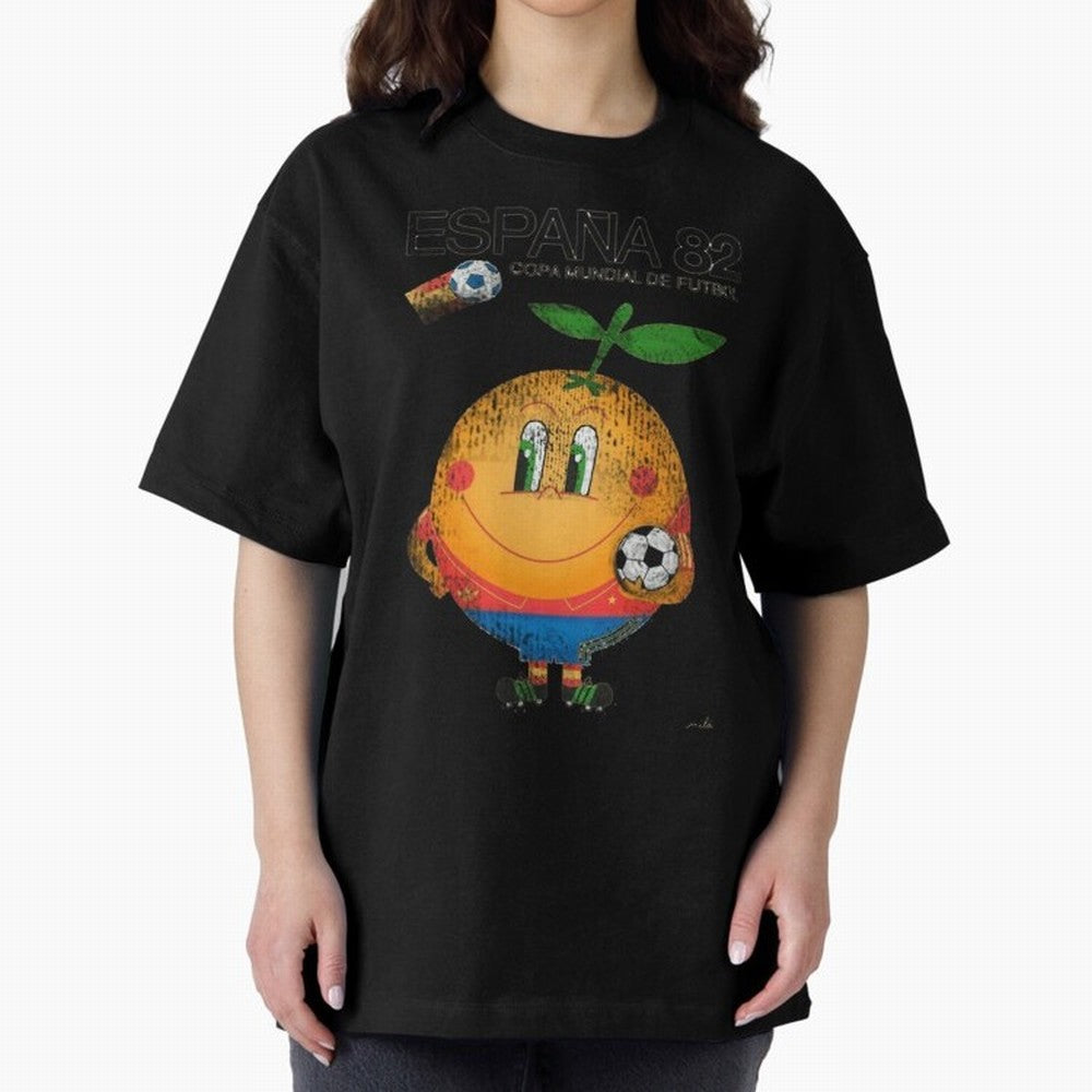 Espana 82 Oversized T-Shirt Carry National Pride through FIFA World Cup 2026 USA Canada Mexico for Fans of Neymar, Haaland and Cristiano Ronaldo and Portugal, Bringing Football History, Final Match Energy, Crowd Noise and Once in a Lifetime