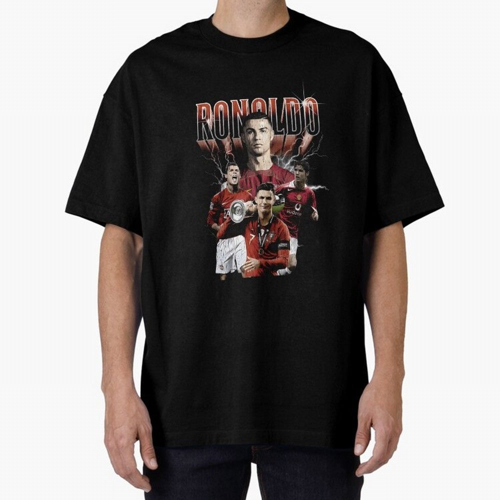 Cr7 footballer portuguese Oversized T-Shirt Experience Global Football Passion for FIFA World Cup 2026 Group Stage, Built around Haaland and Mbappe, Portugal, Championship Spirit, Famous Goals, Roaring Crowds and International Football Unity; Great