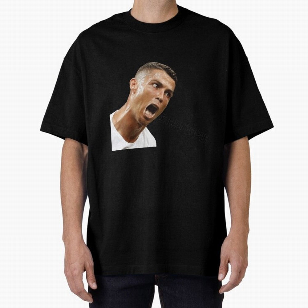 Cristiano Ronaldo Siuuu Oversized T-Shirt Embrace FIFA World Cup 2026 Highlighting CR7, Brazil, Portugal and Argentina Energy, Worldwide Fan Energy, Dramatic Goals, Stadium Lights and Championship Celebrations; Perfect for Fans, Collectors, Family