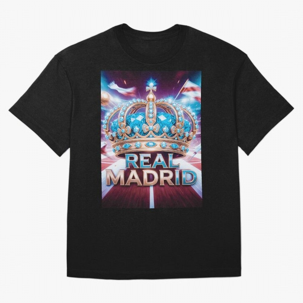 Real Madrid Oversized T-Shirt Celebrate Football Dreams Across FIFA World Cup 2026 Group Stage for Fans of Messi and Germany, Bringing Global Supporter Spirit, Legendary Goals, National Colors and Tournament Celebration; Made for Collectors Who