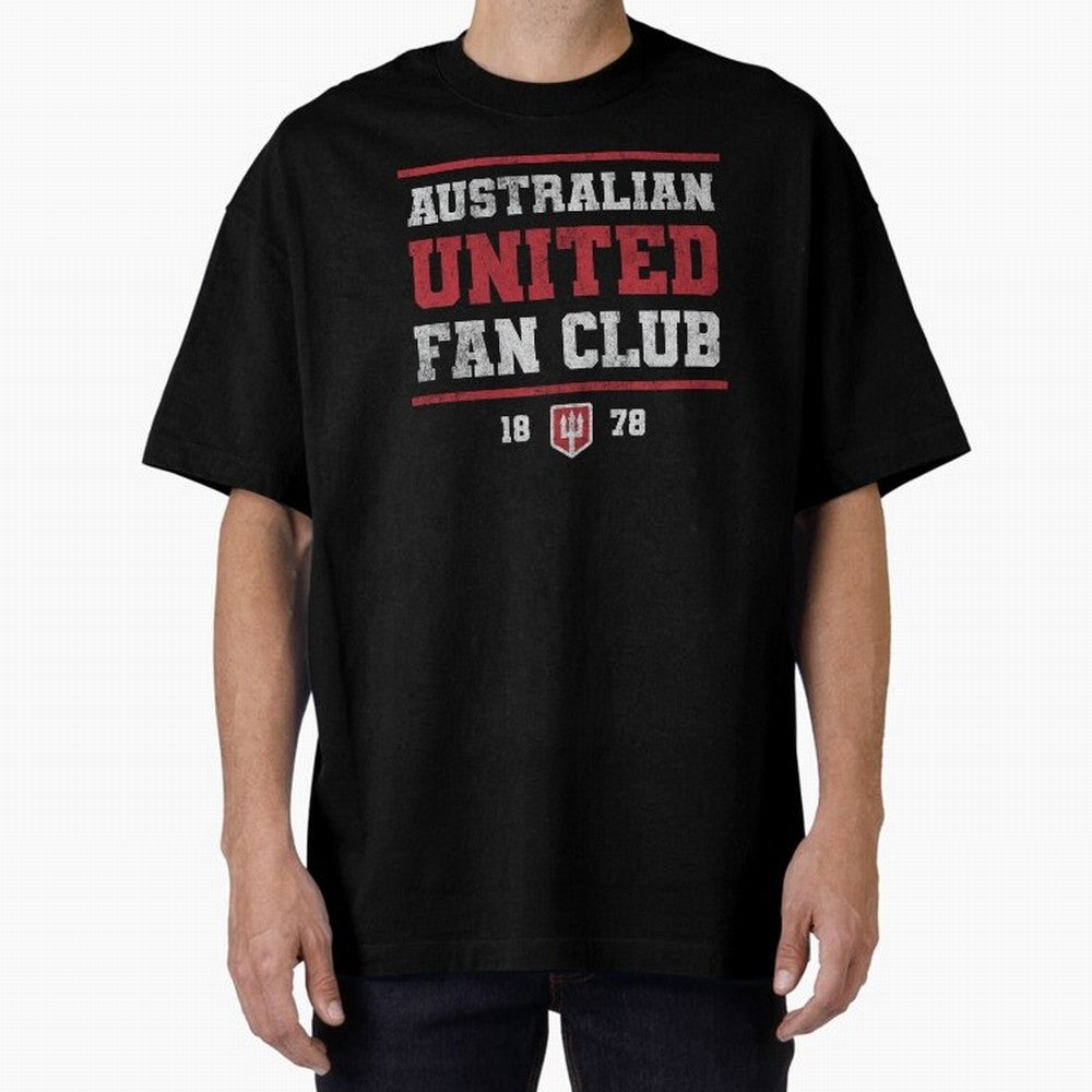 Australian United Fan Club Oversized T-Shirt Mark FIFA World Cup 2026 Spirit, Capturing Argentina, Mbappe and Neymar, Global Supporter Spirit, Legendary Goals, National Colors and Tournament Celebration; Ideal for Passionate Fans Who Love Underdog